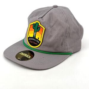 Baseballism Old Town Cactus Patch Snapback Hat One Size Gray